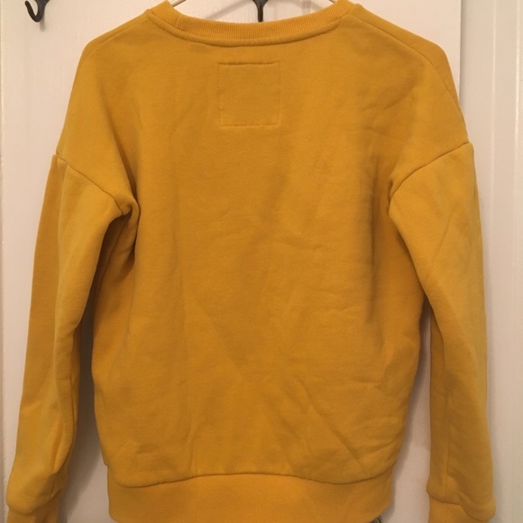 Superdry Crew Neck Sweatshirt in Mustard - Picture 2 of 8